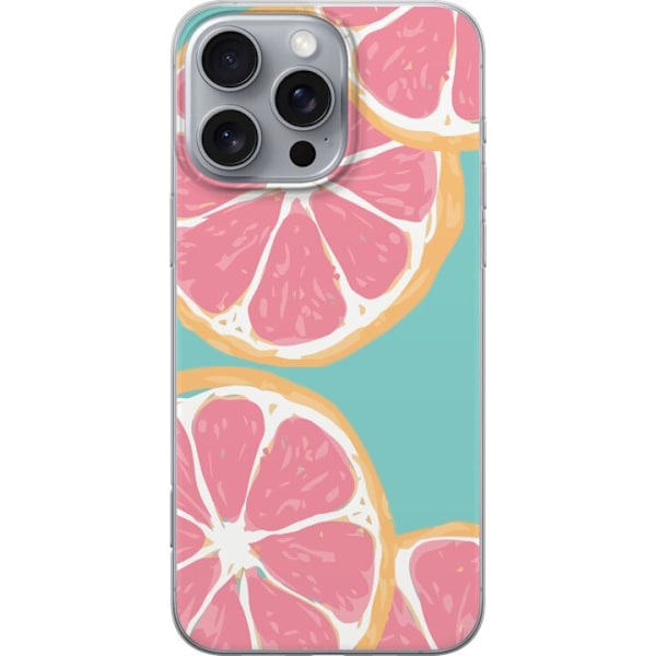 Apple iPhone 16 Pro Max Gennemsigtig cover Grapefrugt