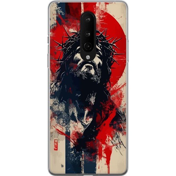 OnePlus 8 Läpinäkyvä kuori Jeesus ristillä - kristillinen aihe vahvalla symboliikalla uskosta ja toivosta
