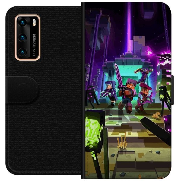 Huawei P40 Lompakkokotelo Minecraft