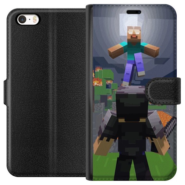 Apple iPhone 5s Tegnebogsetui Minecraft