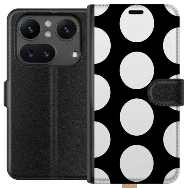 Kompatibel Tegnebogsetui til Nothing Phone (4a) Mono-prikker sort