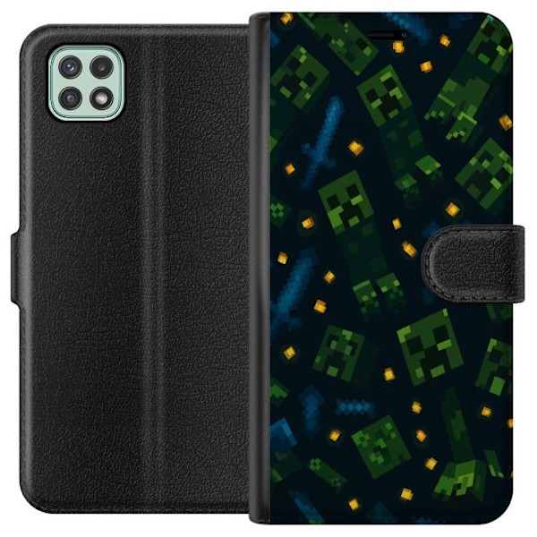 Samsung Galaxy A22 5G Lompakkokotelo Minecraft Dungeons Mob