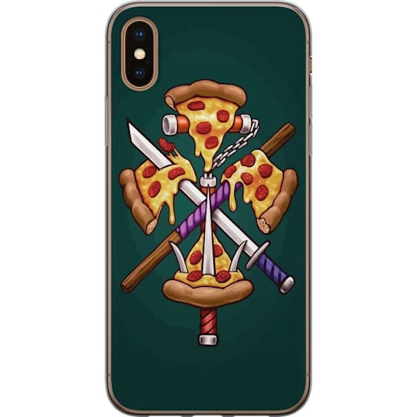 Apple iPhone X Läpinäkyvä kuori Pizza