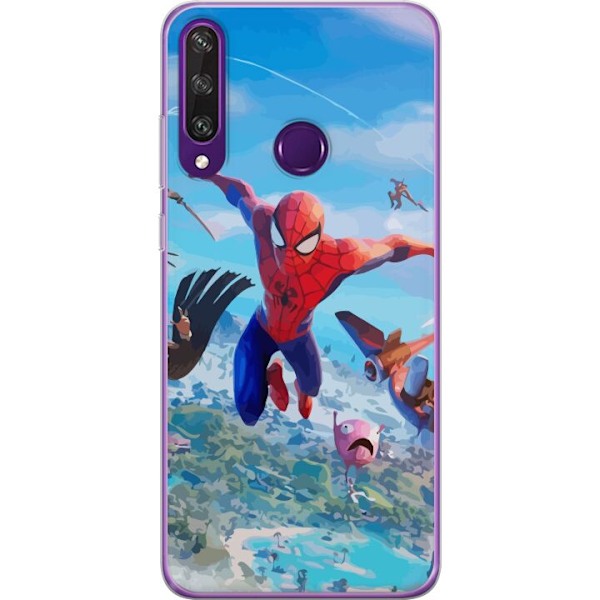 Huawei Y6p Gennemsigtig cover Fortnite Spiderman