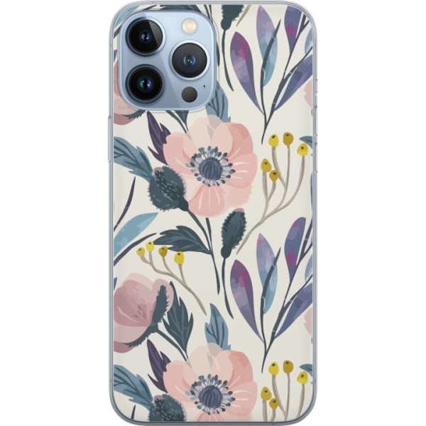 Apple iPhone 13 Pro Max Gjennomsiktig deksel Blomsterlykke