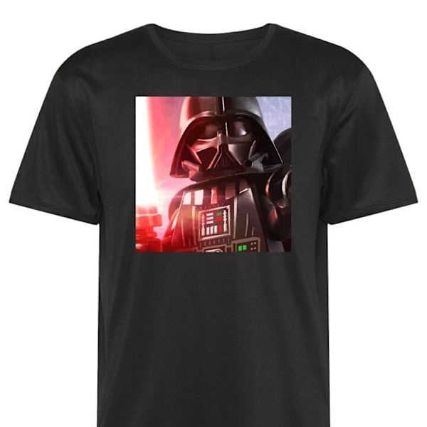 Trenings T-skjorte | Sport T-skjorte for Voksen Darth Vader svart 3X-Large