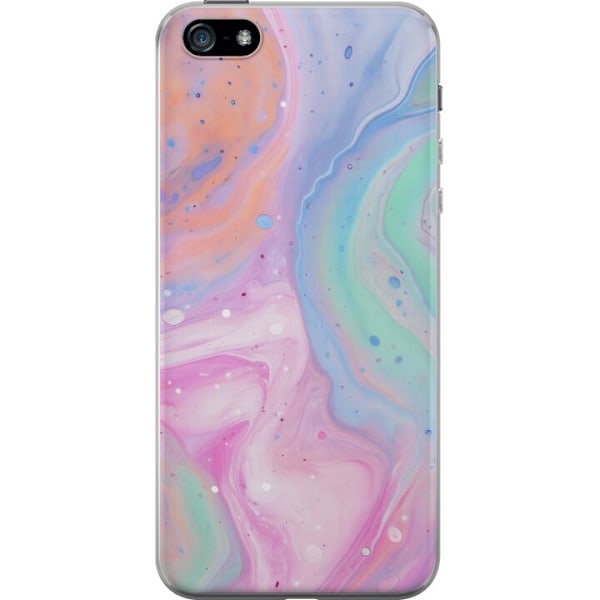 Apple iPhone 5 Genomskinligt Skal Pastellmarmor