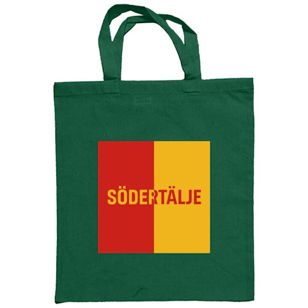 Mulepose | Holdbar Indkøbstaske i Stof Södertälje – fodbold Mørkegrøn one size