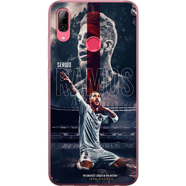 Huawei Y7 (2019) Genomskinligt Skal Ramos Fotboll Legend Motiv Spelare Real Madrid Spanien Back Ikoniskt Namn Fotbollsstjärna Sport