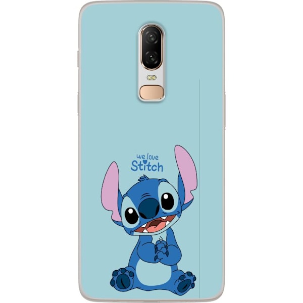 OnePlus 6 Genomskinligt Skal Stitch