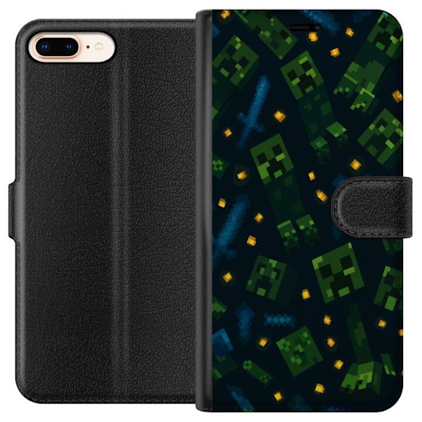 Apple iPhone 7 Plus Lommeboketui Minecraft Dungeons Mob