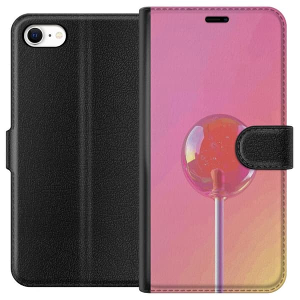 Kompatibel Tegnebogsetui til Apple iPhone 6s Blank lyserød pinde mod blød pastelbaggrund pink