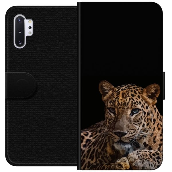 Samsung Galaxy Note10+ Lompakkokotelo Leopard