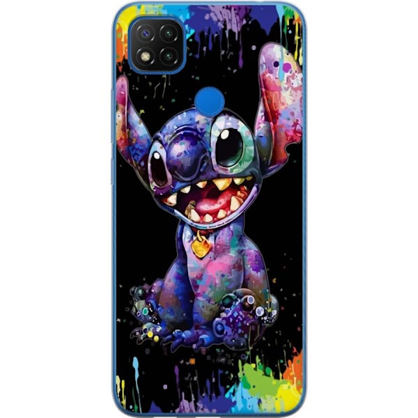 Xiaomi Redmi 9C NFC Läpinäkyvä kuori Lilo ja Stitch