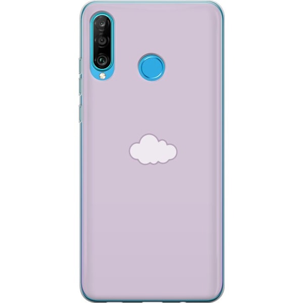 Huawei P30 lite Gennemsigtig cover Lilla Sky - minimalistisk s