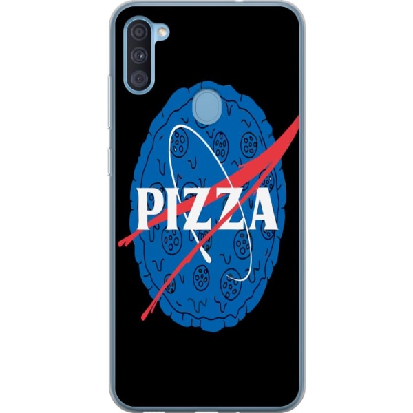 Samsung Galaxy A11 Gennemsigtig cover Pizza Nasa