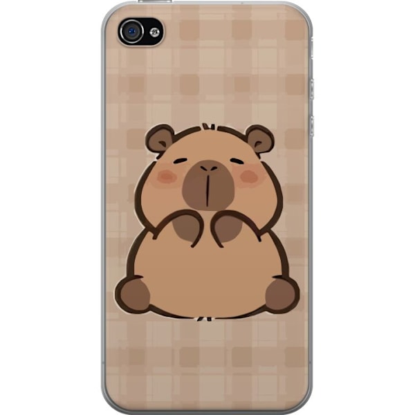 Apple iPhone 4s Läpinäkyvä kuori Mobilskal kawaii capybara flera figurer japansk stil
