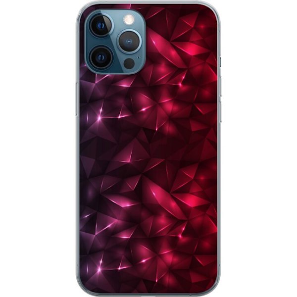 Apple iPhone 12 Pro Läpinäkyvä kuori Kiusoittava Punainen