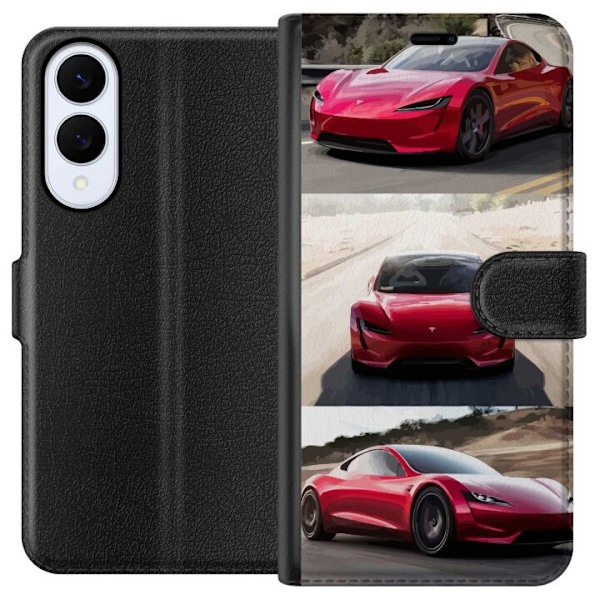 Samsung Galaxy S25 Edge Plånboksfodral Tesla