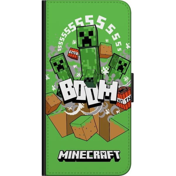 Kompatibelt Lommeboketui til OnePlus 9 Pro Minecraft Boom
