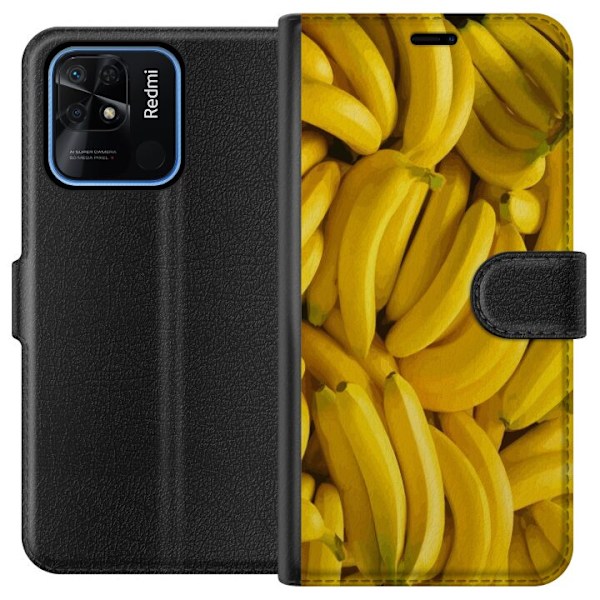 Xiaomi Redmi 10C Plånboksfodral Banana Pattern – lekfullt m