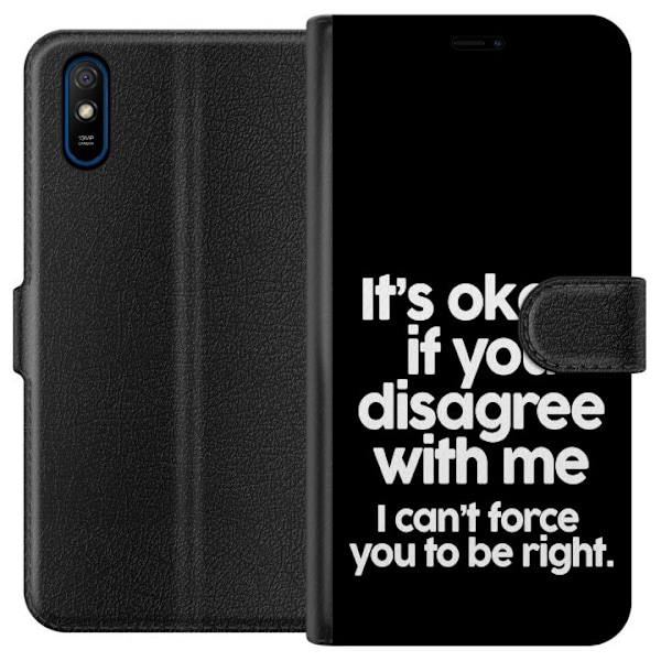 Xiaomi Redmi 9A Plånboksfodral Text