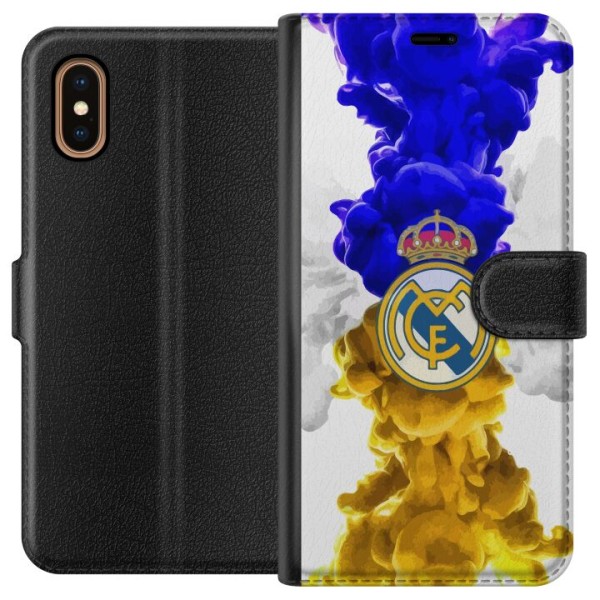 Apple iPhone XS Max Plånboksfodral Real Madrid Färger