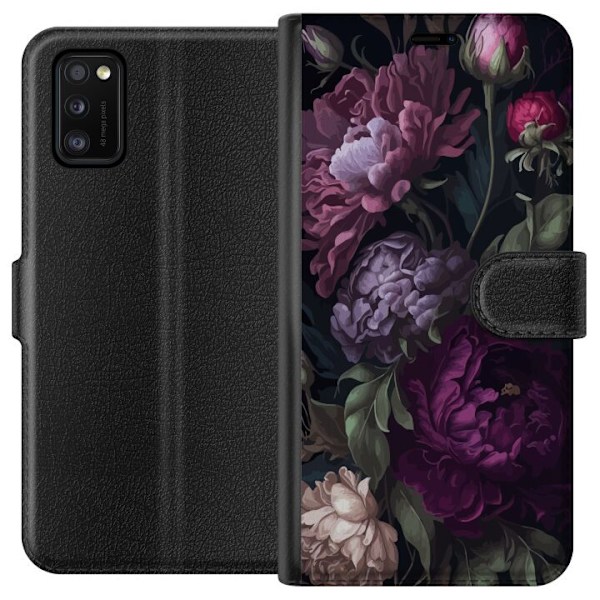 Samsung Galaxy A41 Tegnebogsetui Blomster