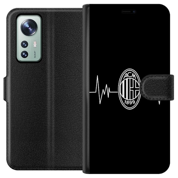 Xiaomi 12 Tegnebogsetui AC Milan