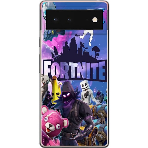 Google Pixel 6 Läpinäkyvä kuori Fortnite