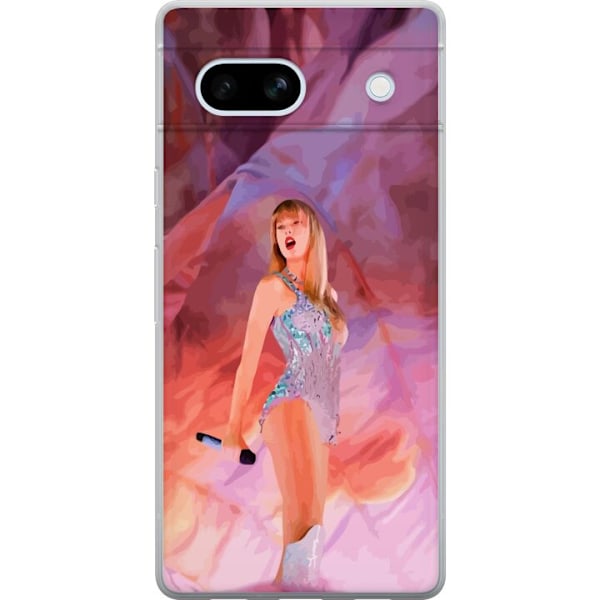 Google Pixel 7a Läpinäkyvä kuori Taylor Swift