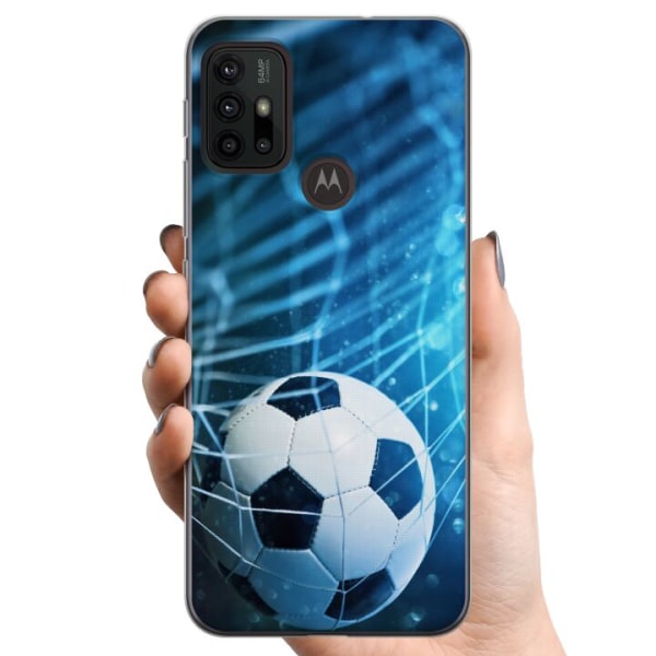 Motorola Moto G30 TPU Mobilcover Fodbold