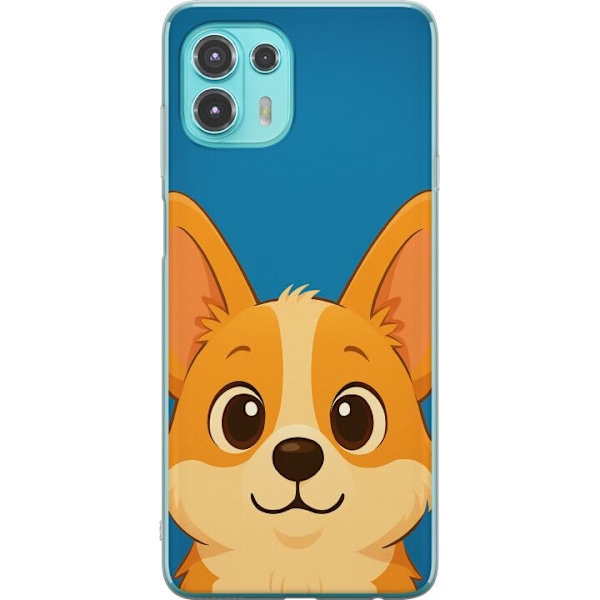Motorola Edge 20 Lite Läpinäkyvä kuori Hello Corgi
