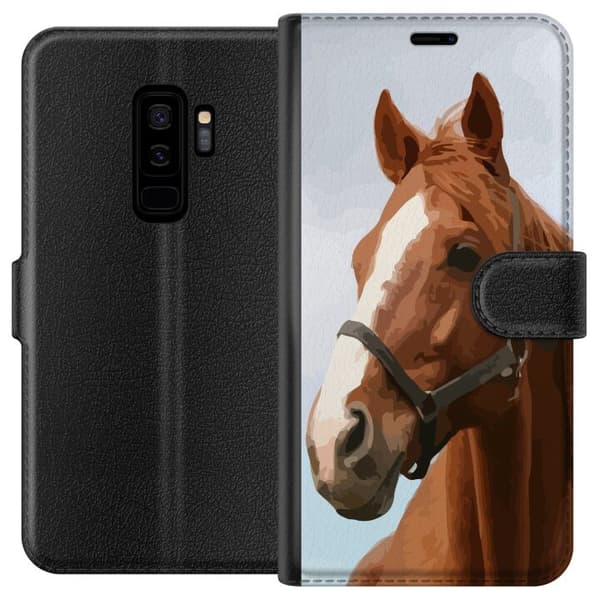Kompatibelt Lommeboketui til Samsung Galaxy S9+ Hest
