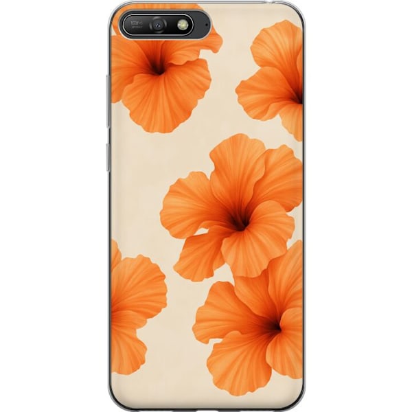 Huawei Y6 (2018) Genomskinligt Skal Papaya Punch