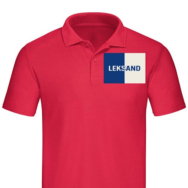 Poloshirt til Voksen | Elegant Poloshirt Leksand – Hockey Rød Stor