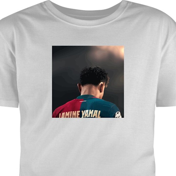 Barn-T-shirt | Bekväm T-shirt för Barn Lamine Yamal grå 3-4 År