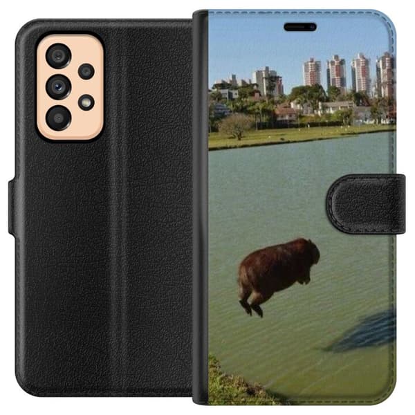 Kompatibelt Plånboksfodral till Samsung Galaxy A53 5G Capybara