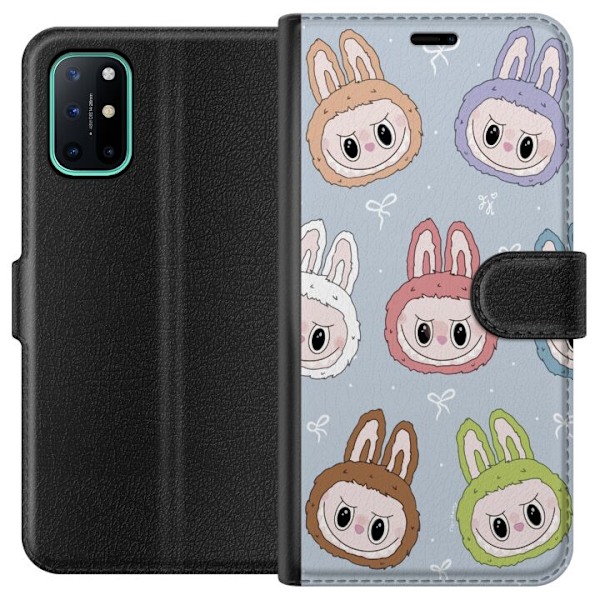 OnePlus 8T Tegnebogsetui Pastel Labubu