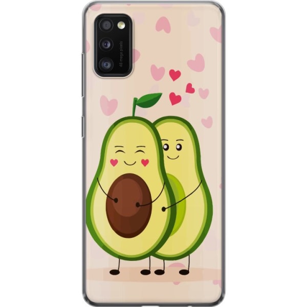 Samsung Galaxy A41 Gennemsigtig cover Avokado Kærlighed