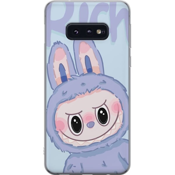 Samsung Galaxy S10e Gjennomsiktig deksel Blå Kanin Labubu