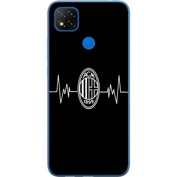 Xiaomi Redmi 9C NFC Genomskinligt Skal AC Milan