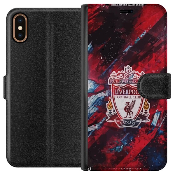 Apple iPhone X Lompakkokotelo Liverpool