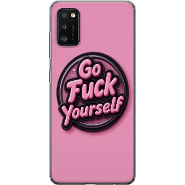Kompatibelt Mobildeksel til Samsung Galaxy A41 Rosa 3D textposter