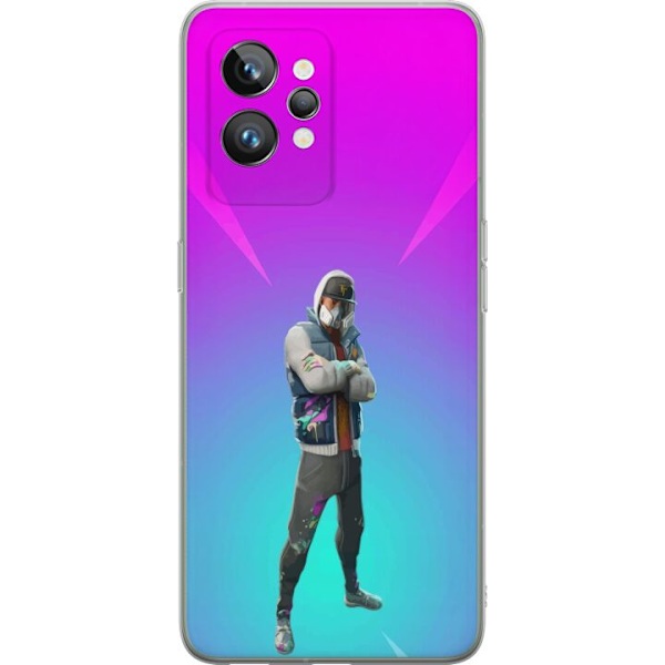 Realme GT2 Pro Gjennomsiktig deksel svart ridder fortnite