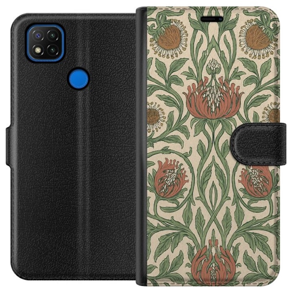 Xiaomi Redmi 9C Lommeboketui Bladedetaljer