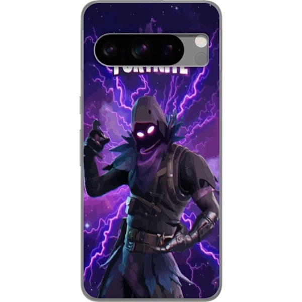 Google Pixel 8 Pro Gjennomsiktig deksel Fortnite Raven