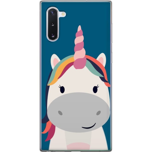 Samsung Galaxy Note10 Genomskinligt Skal Enhörning / Unicorn