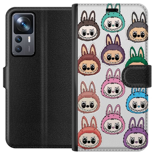 Xiaomi 12T Tegnebogsetui Labubu Macaron Monster - Nuttet Samle