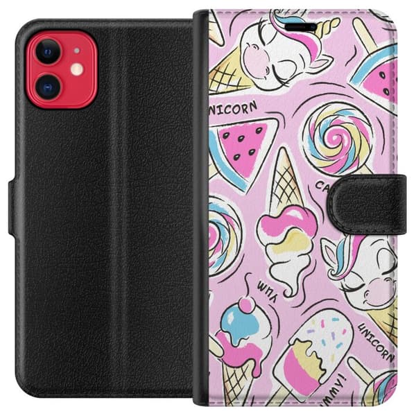 Kompatibel Tegnebogsetui til Apple iPhone 11 Unicorn Slik